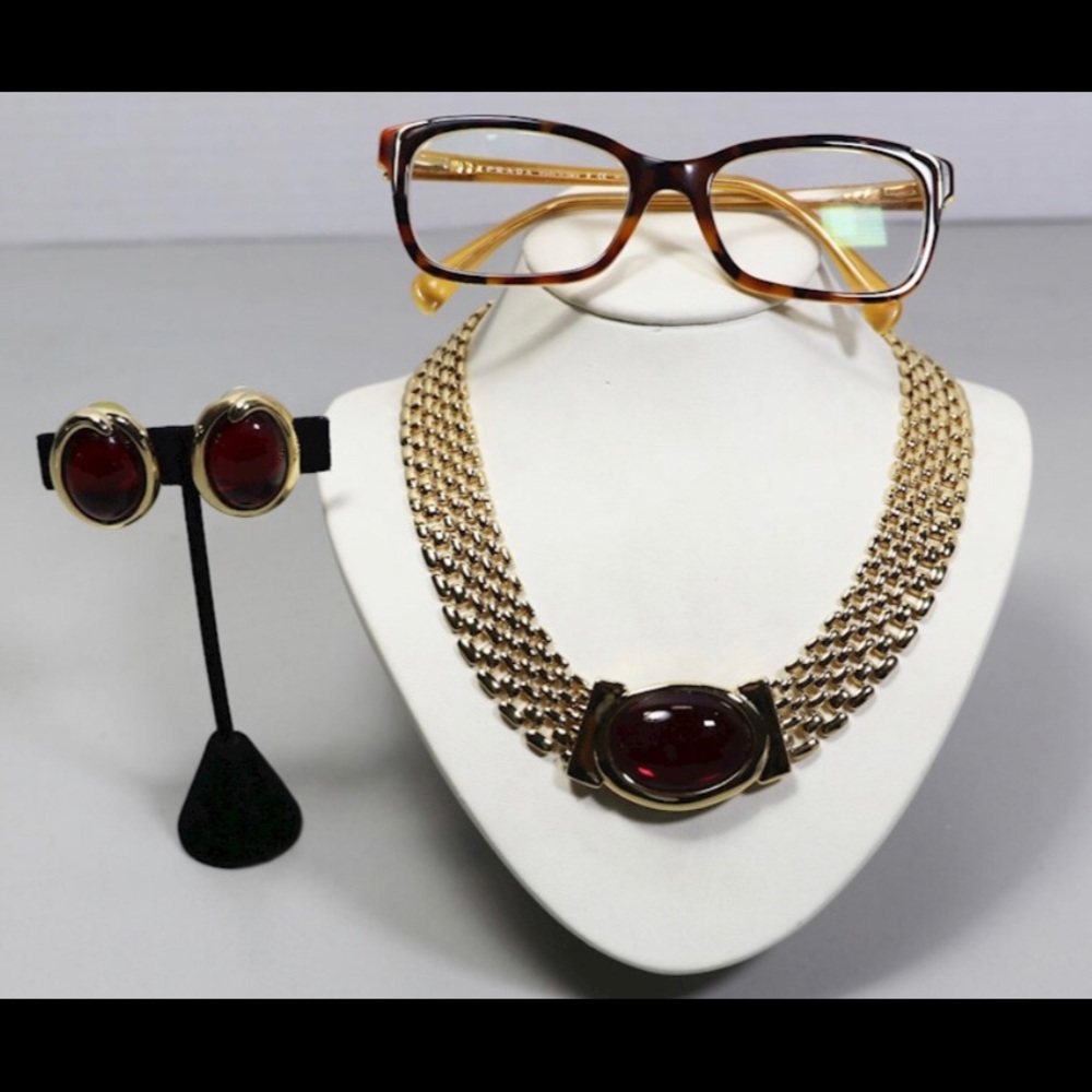 🎉Bundle🎉 Prada Glasses w/ Napier Jewelry - Picture 1 of 7